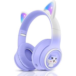 CASQUE AUDIO ENFANT Casque Audio Sans Fil Pour Enfants, Chat Bluetooth