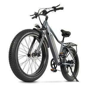 VÉLO ASSISTANCE ÉLEC Vélo électrique 26 pouces J26-7 vitesses-Freins à disque Mécaniques-autonomie 60km- Noir