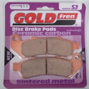 06-12 pour: honda cbr 1000 Goldfren avant et arrière plaquettes de frein fireblade 3x jeux