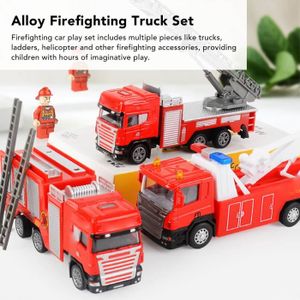 CAMION ENFANT SEC 1: 50 jouet alliage petit camion de pompiers e