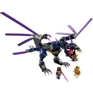 ASSEMBLAGE CONSTRUCTION Jouet - LEGO - Ninjago Le dragon d'Overlord - Dragon articulé - 2 figurines