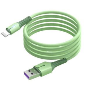 CÂBLE TÉLÉPHONE Cable USB Charge Rapide 3A Silicone Vert 2m Pour i