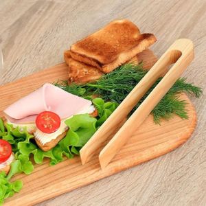 Pinces à Salade En Bambou - Lot De 2 - Pour Toast, Fruits, Salades - Neuf