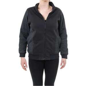 BLOUSON Fantazia - Veste - manteau ethnique femme - Blouson basique ethnique zip imprime geometric star noir gris