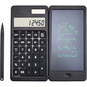 CALCULATRICE Calculatrice scientifique avec tableau effaçable - Calculatrice écrivant avec écran LCD à 10 chiffres - Double alimentation sola299