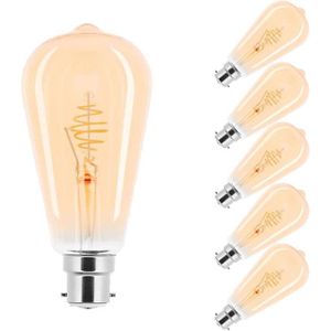 AMPOULE - LED Lot de 5 Ampoules LED à Filament Spiralé - 2,5 W -