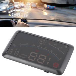 Achetez Affichage Tête Haute GPS GPS 16: 9 Grand Écran HUD Avec 2 Fonctions  D'alarme Prise en Charge de 360 ​​° - Bleu / Blanc de Chine
