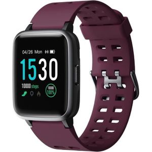 Montre connectée sport YAMAY Montre Connectée Bluetooth Femmes Sport Montre Intelligente IP68 Tracker d'Activité Sommeil Cardio pour Android iOS Pourpre