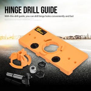 gabarit de per/çage de porte Ensemble de guide de per/çage pour charni/ère charni/ère 35 mm style tasse embout forstner 35 mm pour charpentier et outils de bricolage