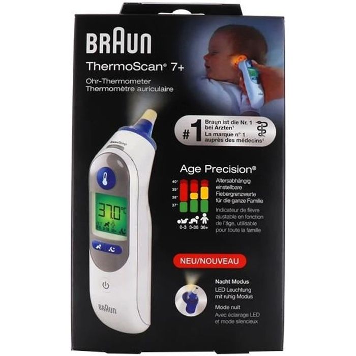 LTS FAFA 100pcs Embouts pour Braun ThermoScan thermomètre auriculaires,  capuchons couvre filtres de sonde de rechange lentilles de Protection