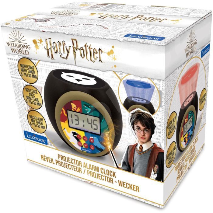 ShenMo Mini créativité Harry Potter A réveil numérique,lumières colorées  réveil d'humeur Horloge carrée ,Meilleur Cadeau pour garçons et Filles 