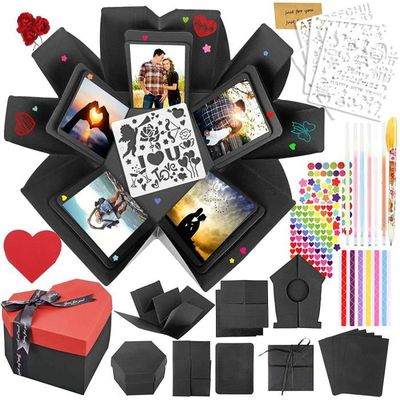 Boîte Cadeau Explosion DIY - Album Photo Scrapbooking 4 Couches - Cadeau Créatif