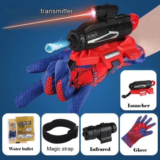 Lot De 2 Gants De Lancement, Gants De Cosplay En Plastique Pour Enf Lanceur De Heros Jouets Educatifs Amusants Pour Enf Amz B