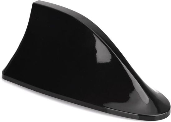 Aileron D'antenne Requin Pour Voiture - Universel FM/AM - Noir - Installation Facile Sans Perçage