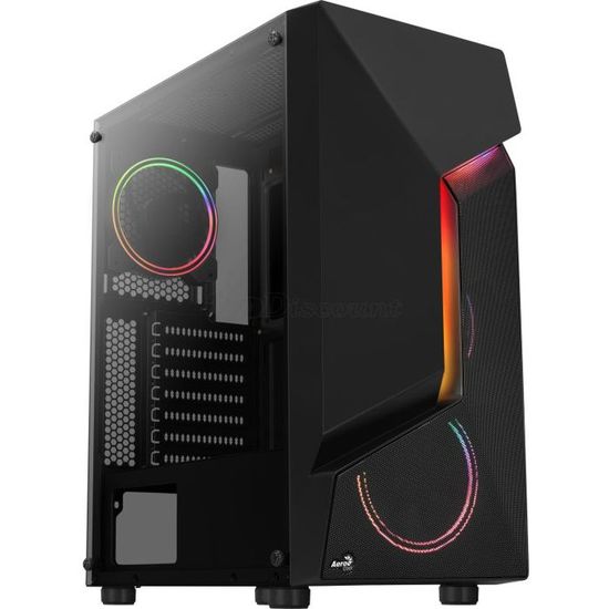 Boîtier PC- AEROCOOL - Player G v1 (Noir) - Tour Medium - Format Boîtier PC- AEROCOOL - Player G v1 (Noir) - Tour Medium - Format