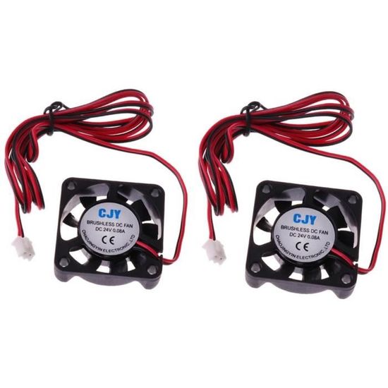 Ventilateur De Refroidissement 24V 30x30x10mm – Pour Imprimante 3D Extrudeuse (2 Pièces)
