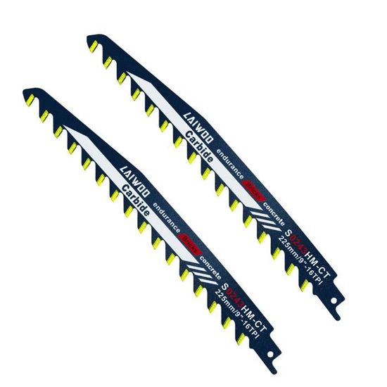 Lames De Scie Sabre Pour Béton Et Brique - 2 Pièces - Carbure De Tungstène - Coupe Rapide