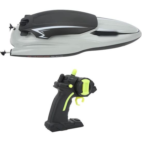 Bateau De Guerre RC – Porte-avions Télécommandé – Double Moteur, 2 Vitesses, 60 M, Batterie 1000mAh, 30 Min – Cadeau Adulte/enfant