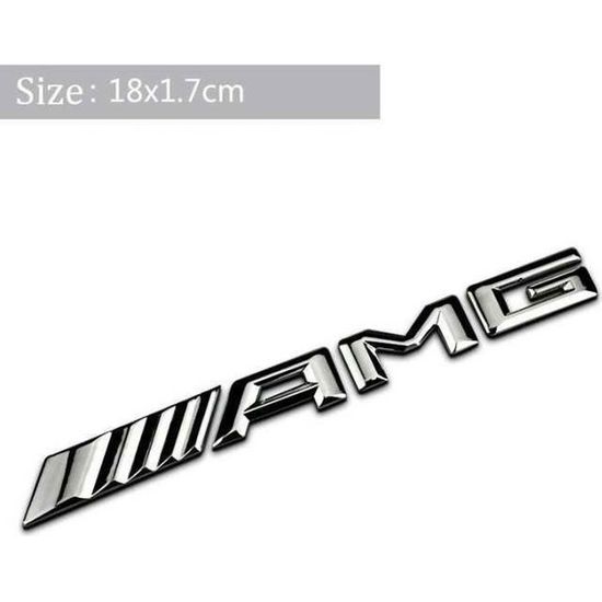 Logo Jantes Audi Autocollant Logo AMG Édition 3D Métal Noir - 10 Cm X 1,7 Cm - Pour Personnaliser Votre Voiture AMG Volant - Foto 11