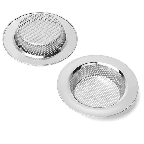 2 Pcs Filtre évier Cuisine , Tamis Lavabo En INOX , Filtre Cheveux Douche Filtre De Vidange Pour Evier Grille Evier Cuisine Accessoire Drain Lavabo Baignoire Bonde Pour Salle De Bain Cuisine 92357555