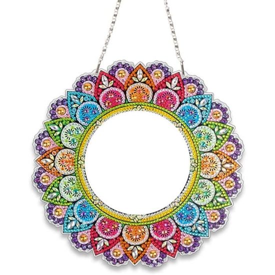 Petit Miroir De Peinture De Diamant De Bricolage, 5D Diy Diamond Painting Mirror, Acrylic