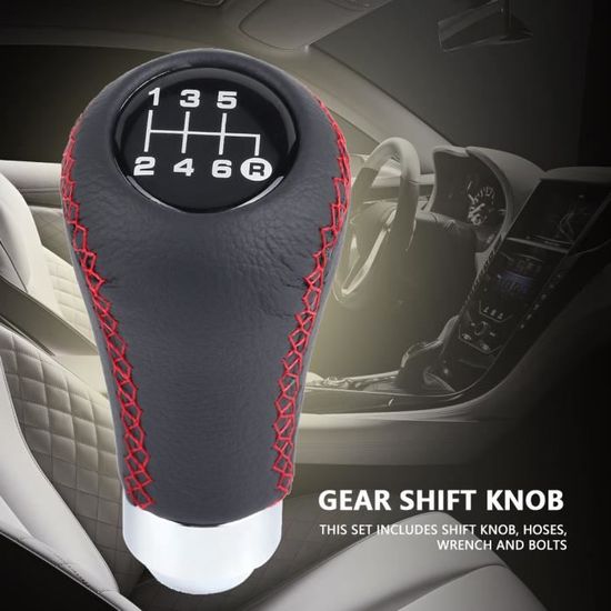 Pommeau De Levier De Vitesse 6 Vitesses Pour Chevrolet Trax 2011-2020 - Ergonomique, Design Noir
