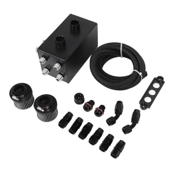 Kit Reniflard Moteur Avec Filtre - Réservoir Récupération Huile 300ml, Universel, Pour Voiture Tuning