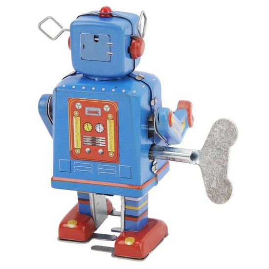 LIZEALUCKY Jouet D'horlogerie Robot, Jouet En étain Robot Vintage Fait