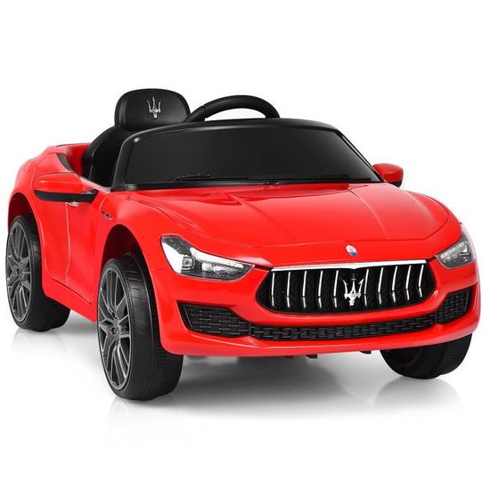 GOPLUS Jaguar Voiture Electrique Enfants 12V avec Télécommande, 3-5 KM/H Sons et Musique, Voiture Electrique Enfant 1 Place pour Enfant 3-8 Ans, Charge 25KG(Blanc