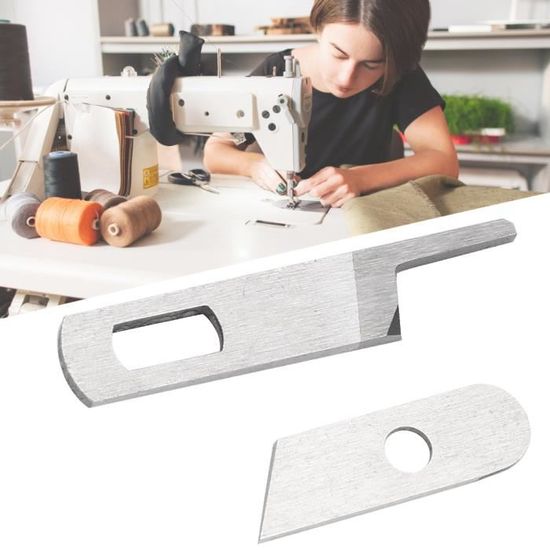 Gritzner Jeu De Couteaux Pour Surjeteuse (1 Couteau Supérieur Et 1 Couteau Inférieur), Compatible Avec Les Modèles De Machines à Coudre Gritzner 788 Overlock, Dorina 710 Overlock, New Life 1151 K, New