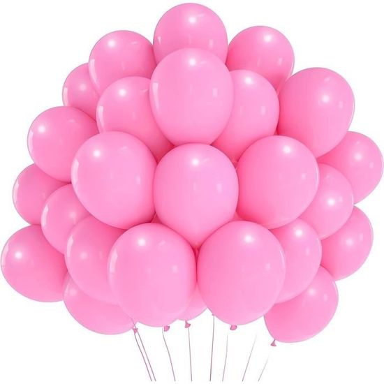 50 Ballons Argentés 30 Cm - Latex Naturel Mat, Gonflables à L'Hélium, Décoration Anniversaire, Baptême, Fête Et Mariage