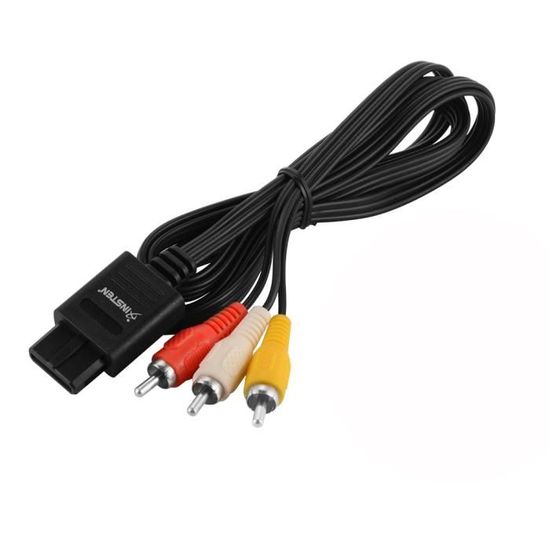 Câble TV RCA + Adaptateur Péritel Pour PlayStation 1 - Occasion, Testé, Garanti 1 Mois, Compatible Sony PS1
