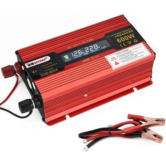 Convertisseur 24V Vers 230V 300W - Onduleur Sinusoïdal Modifié - USB - Pour Camping-Car, Bateau