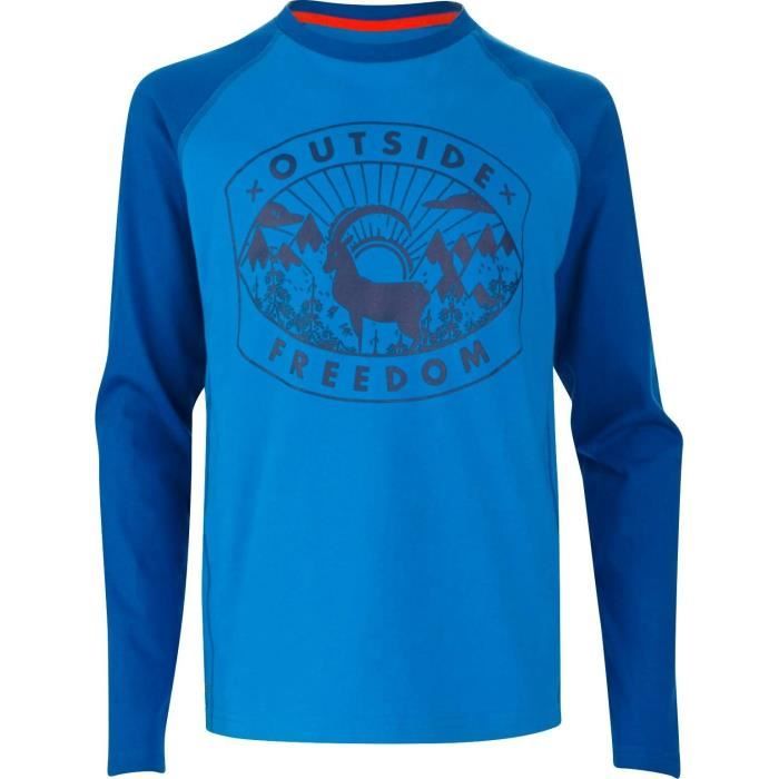 WANABEE T-shirt Elgon - Enfant garçon - Bleu