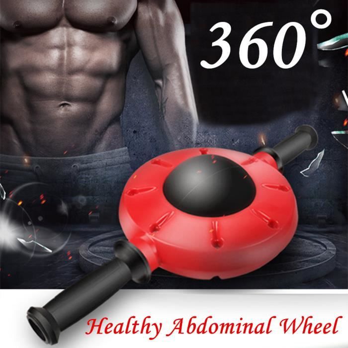 NOUVEAU 360 ° santé roue abdominale musculaire abdominale Mise à jour roues rouleau Fitness @duo176