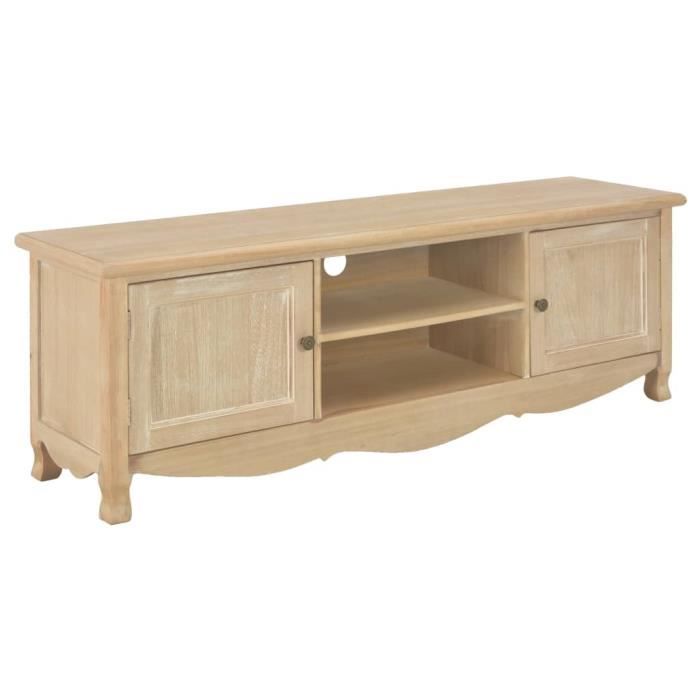 FIHERO Meuble TV 120 x 30 x 40 cm --Bois