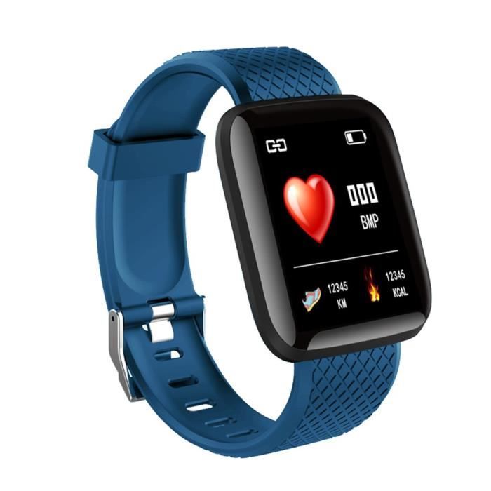 116PLUS bracelet intelligent bleu
