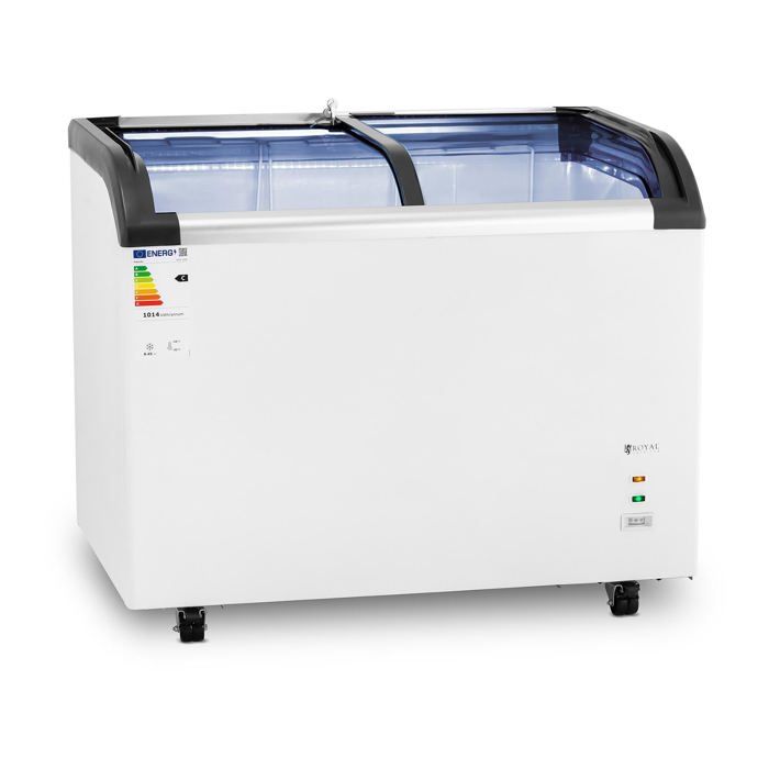 Grand congelateur coffre bahut horizontal professionnel (volume : 273 litres, refrigerant : r290, puissance : 198 watts, plage de