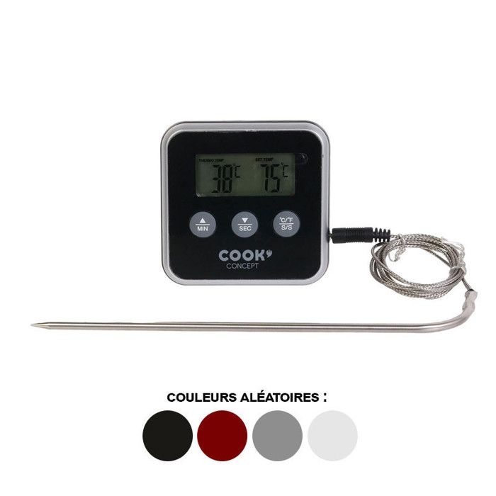 EASY MAKE - Thermo-sonde de cuisson - Minuteur …