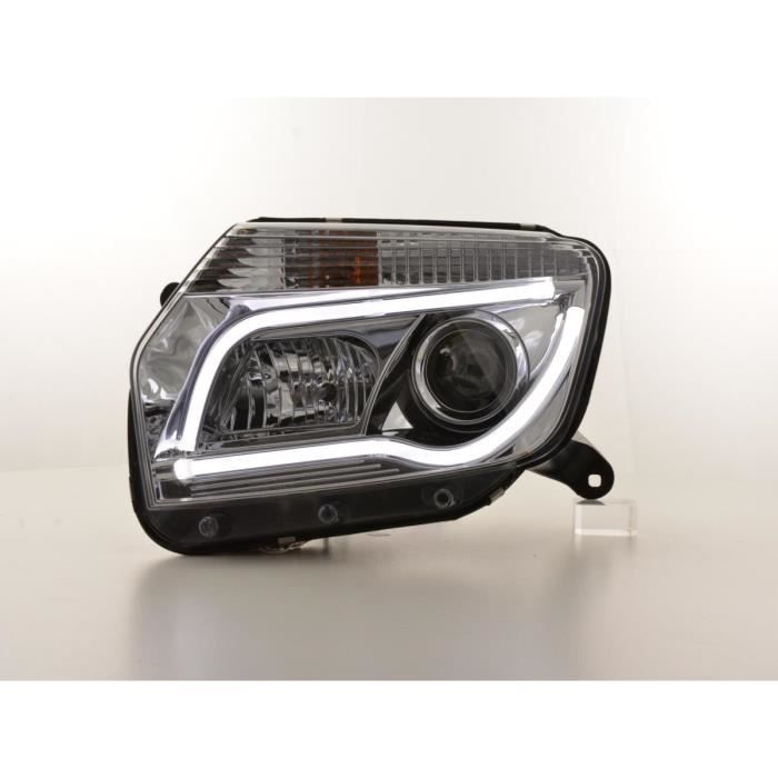 Paire de feux phares Daylight Led Dacia Duster 10-13 chrome