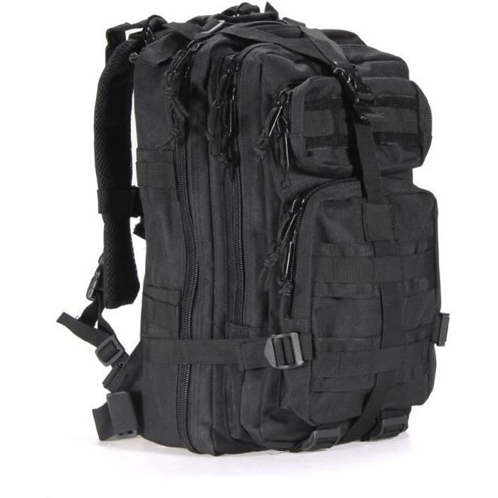 30L SAC A DOS ETANCHE TACTIQUE TREKKING SNIPER MILITAIRE SECURITE CAMPING VOYAGE Noir