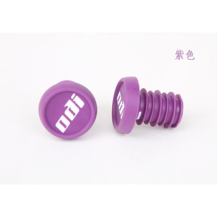 Pièce Détachée,Odi - pièces antidérapantes et bouchons de guidon pour vélo, 2 pièces, fermes, équilibrées, - Type Purple