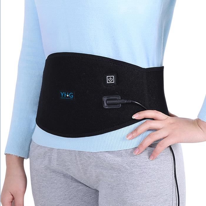 Ceinture chauffante électrique Ceinture de massage chauffante Ceinture de soutien pour le bas du dos Ceinture pour soulager la