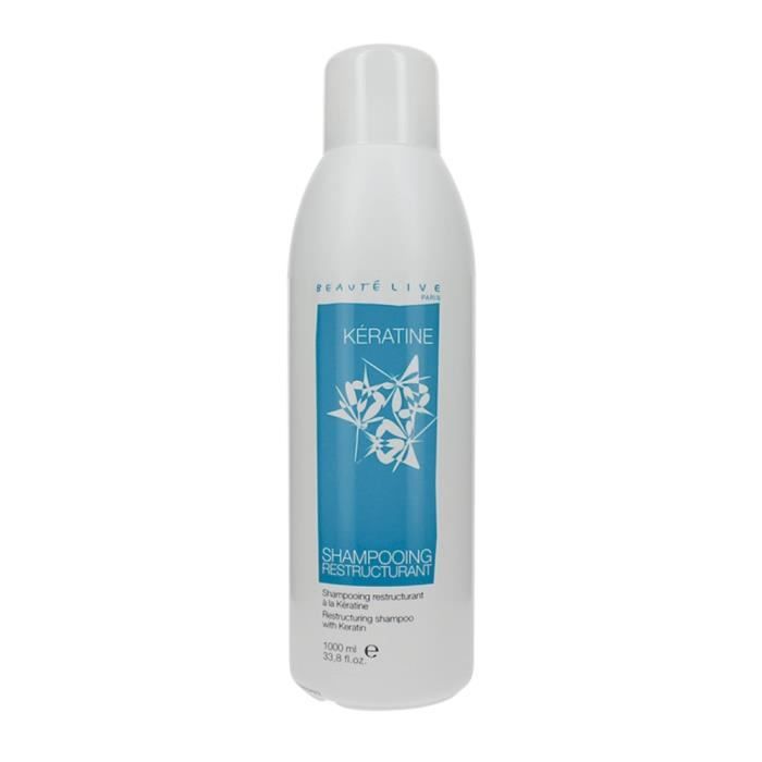 Beautélive Shampoing restructurant kératine 1000ml