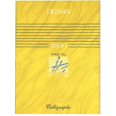 Cahier dessin 24x32 uni 120g 16p