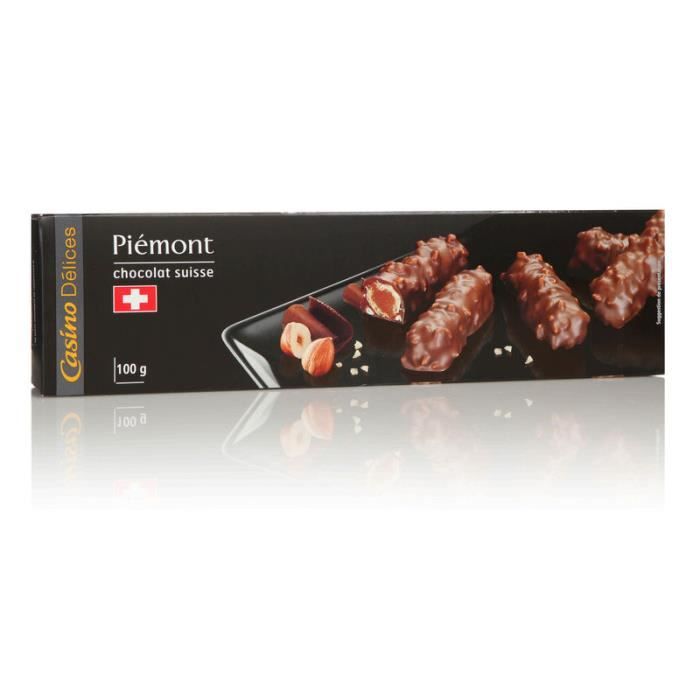 CASINO DELICES Biscuits Piémont au Chocolat Suisse - 100g