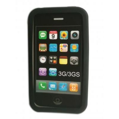 ETui en silicone Noir IPHONE 3G-S