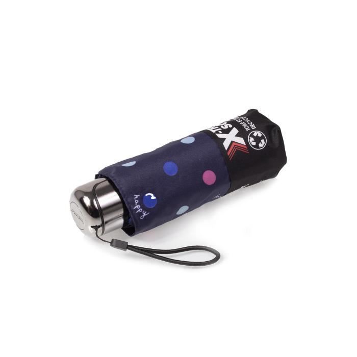 Isotoner Parapluie x-tra solide pliant pois hello femme