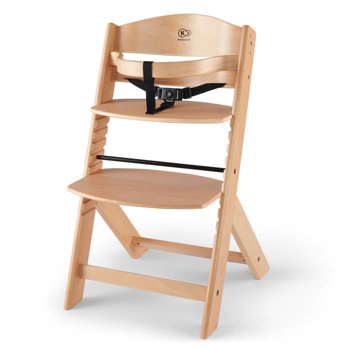 Kinderkraft Chaise haute Enock Évolutive utilisable à partir de 6 mois - en bois