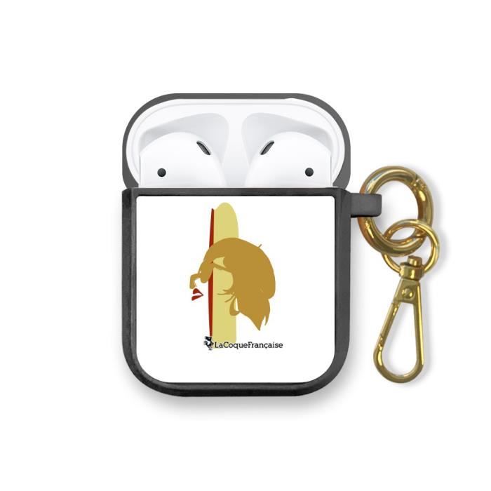 Housse pour airpods pour Housse pour airpods - LA COQUE FRANCAISE - Modèle : Silhouette Terracotta